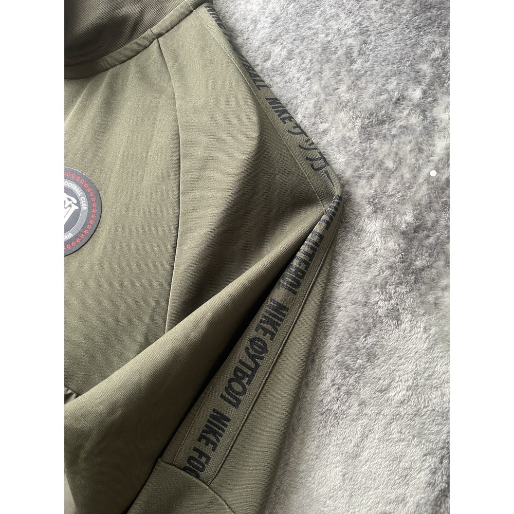 Nike FC Sem Ris Track Jacket Mens XL Green Football Club Full Zip Embroidered - Picture 8 of 9